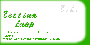 bettina lupp business card